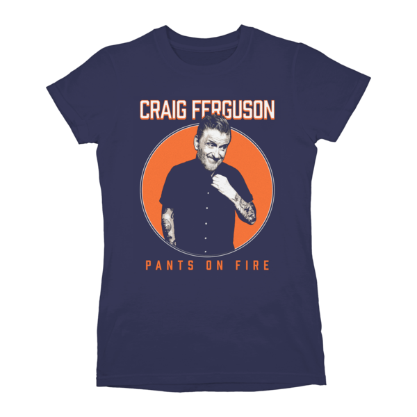 Pants on Fire Ladies Tee (Navy) thumb