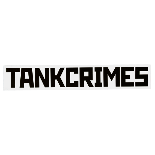 Tankcrimes: Long Sticker (White) thumb