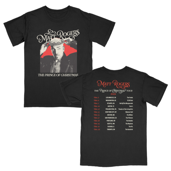 The Prince of Christmas Tour T-Shirt (Black) thumb