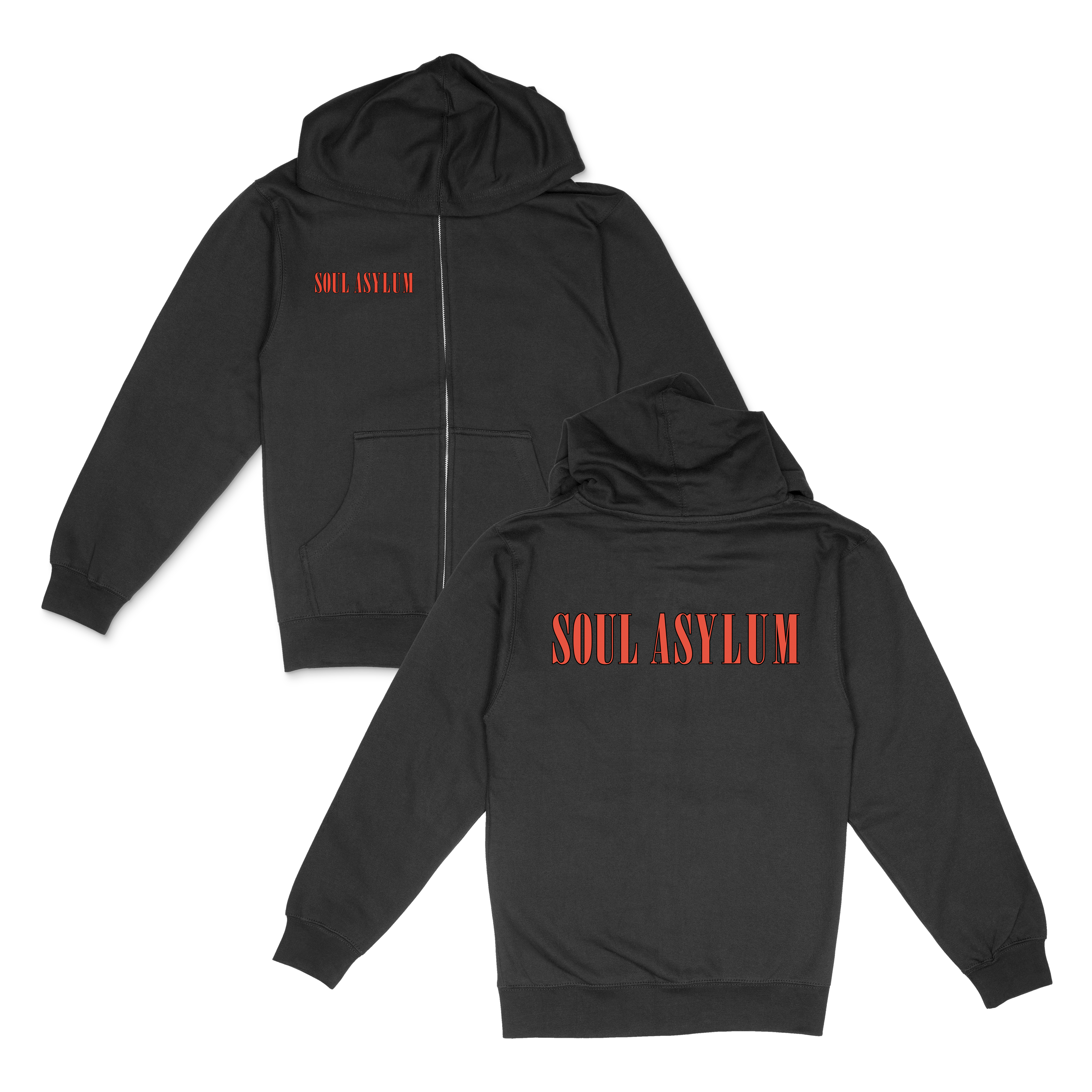 Classic Logo Zip-Up Hoodie | Soul Asylum | Online Store, Apparel