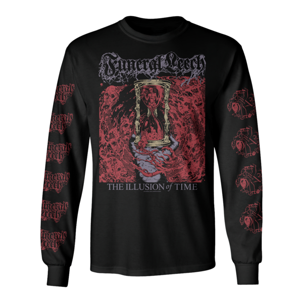 Funeral Leech: “The Illusion of Time” Long Sleeve T-Shirt thumb