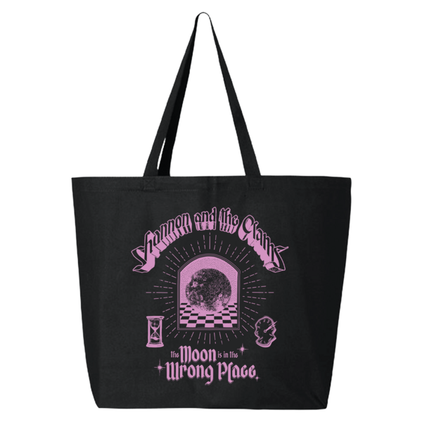 The Moon is in the Wrong Place Jumbo Tote (Black) thumb