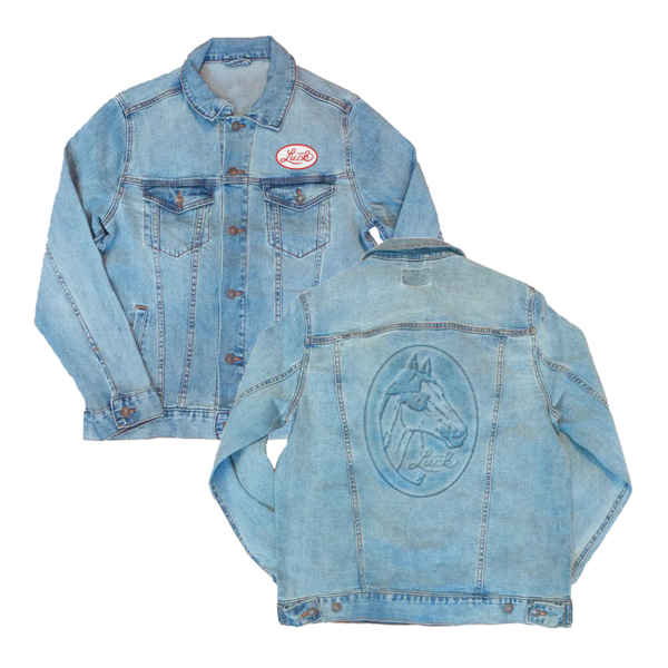 Luck Embossed Denim Jacket thumb