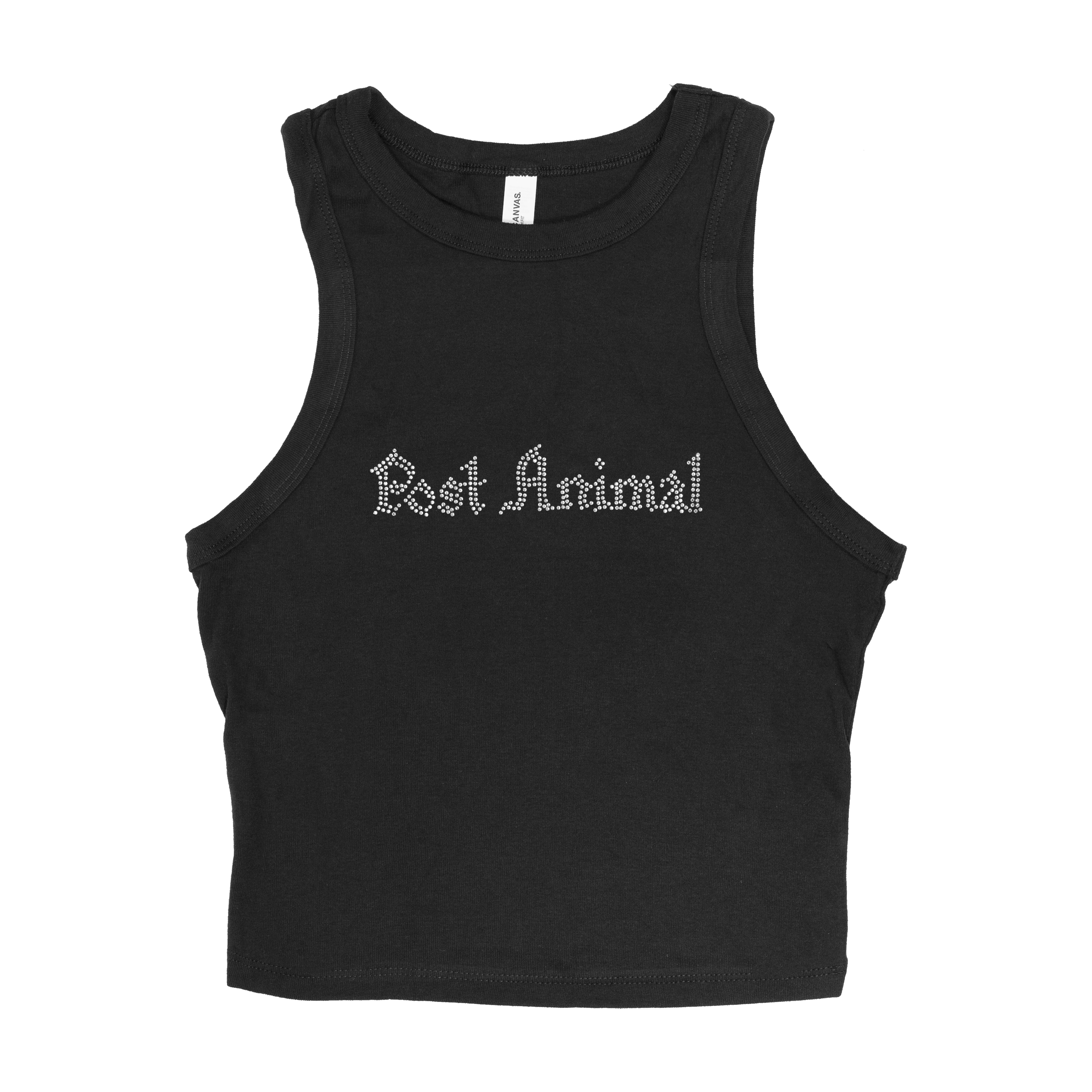 Rhinestone Logo Racer Tank | Post Animal | Online Store, Apparel