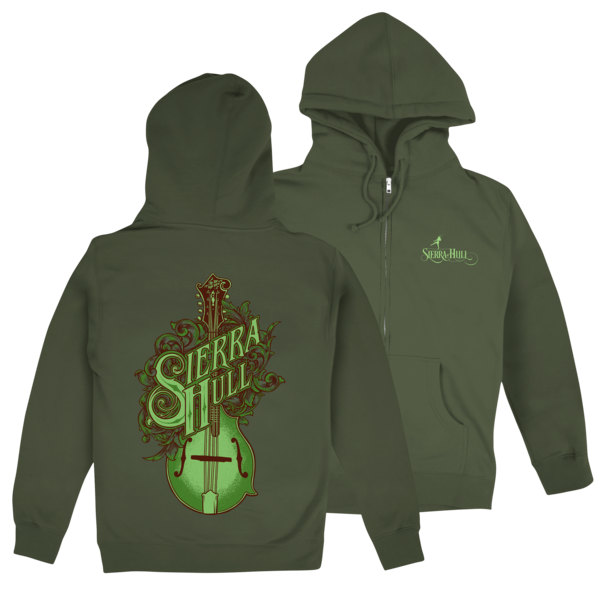 Tip Toe Zip-up Hoodie (Green) thumb