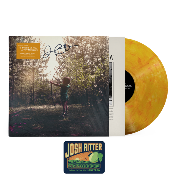 [SIGNED] [Orange Swirl] I Believe in You, My Honeydew Vinyl LP + Woven Patch thumb
