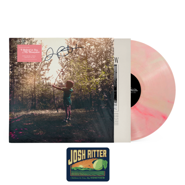 [SIGNED] [PINK SWIRL] I Believe in You, My Honeydew Vinyl LP + Woven Patch  thumb