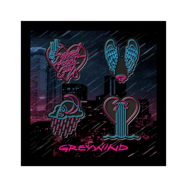 Severed Heart City Pin Set thumb