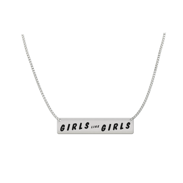 Girls Like Girls Bar Necklace thumb