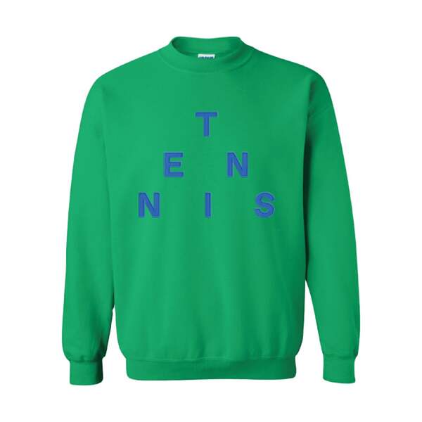 Tennis Embroidered Pullover - Green thumb