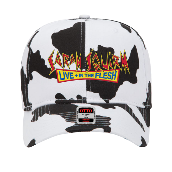 Live In The Flesh Cow Print Hat thumb