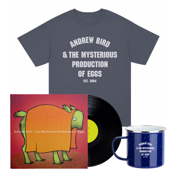 [PRE-ORDER] Andrew Bird & The Mysterious Production of Eggs Mega LP + T-shirt Bundle (Ships week of Jan. 23rd, 2026) thumb