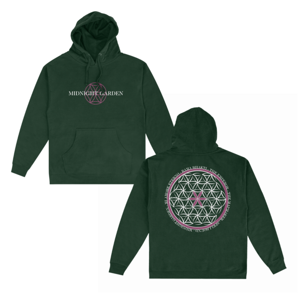 Midnight Garden Hoodie - Forest Green thumb
