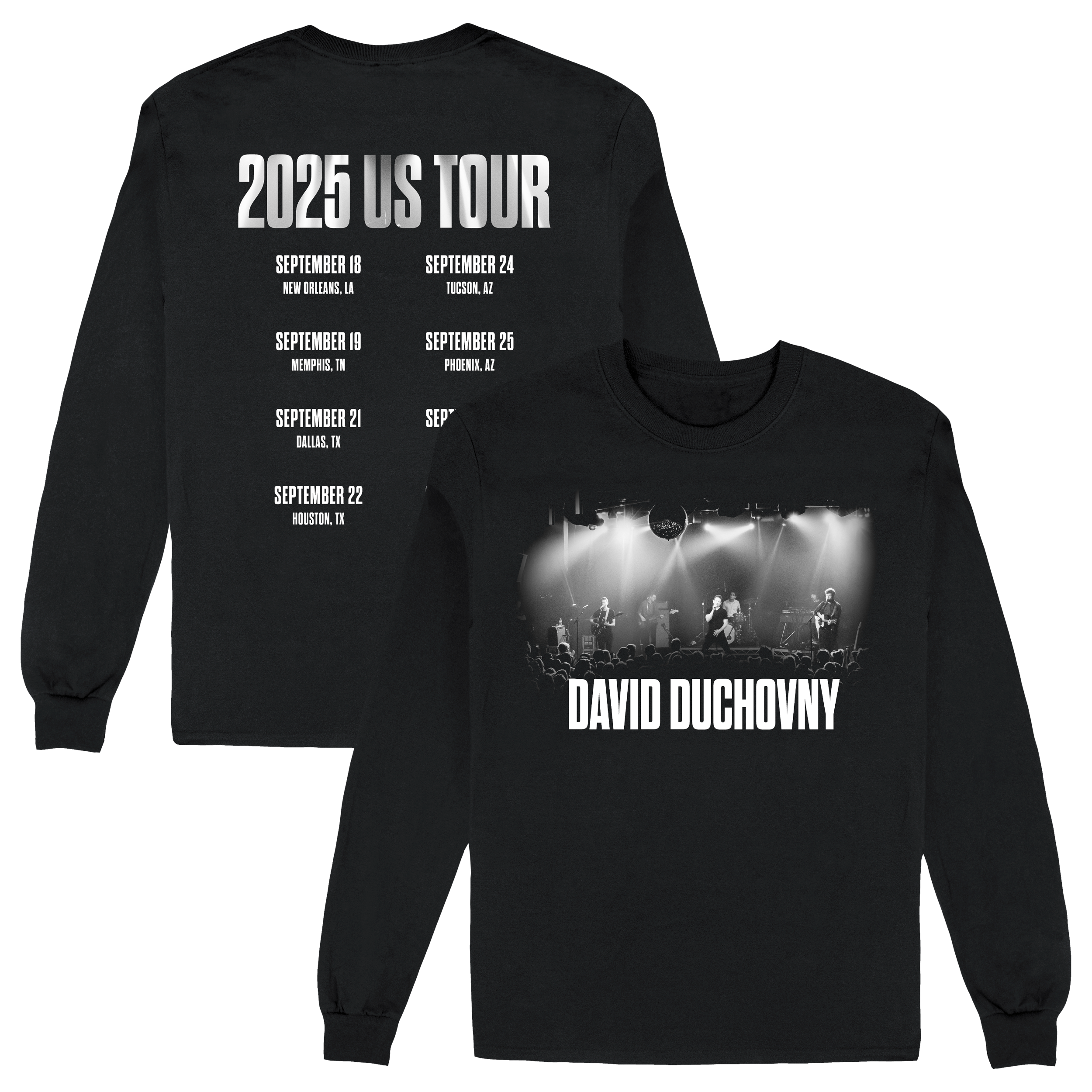 2025 US Tour Longsleeve | David Duchovny | Online Store, Apparel