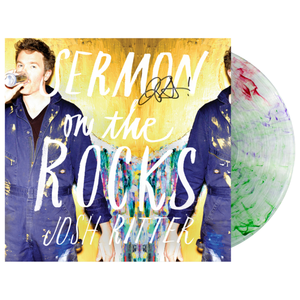 [SIGNED] [RED, GREEN + PURPLE SWIRL in CLEAR VINYL] Sermon on the Rocks Vinyl LP thumb