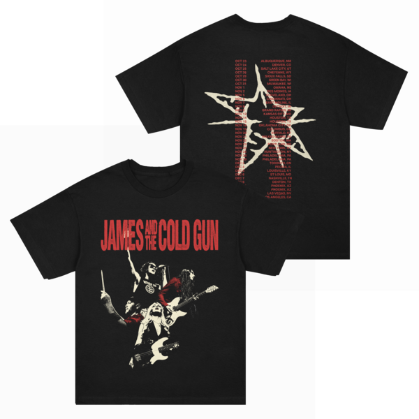James and the Cold Gun 2025 Tour T-shirt thumb