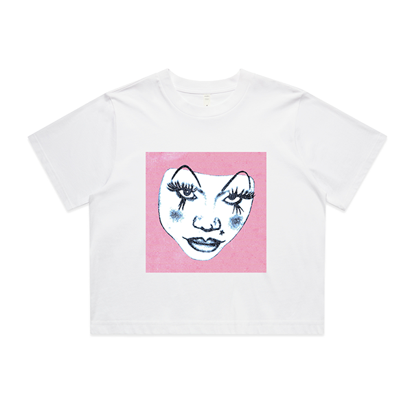 BRUK DOWN Crop Tee (White) thumb