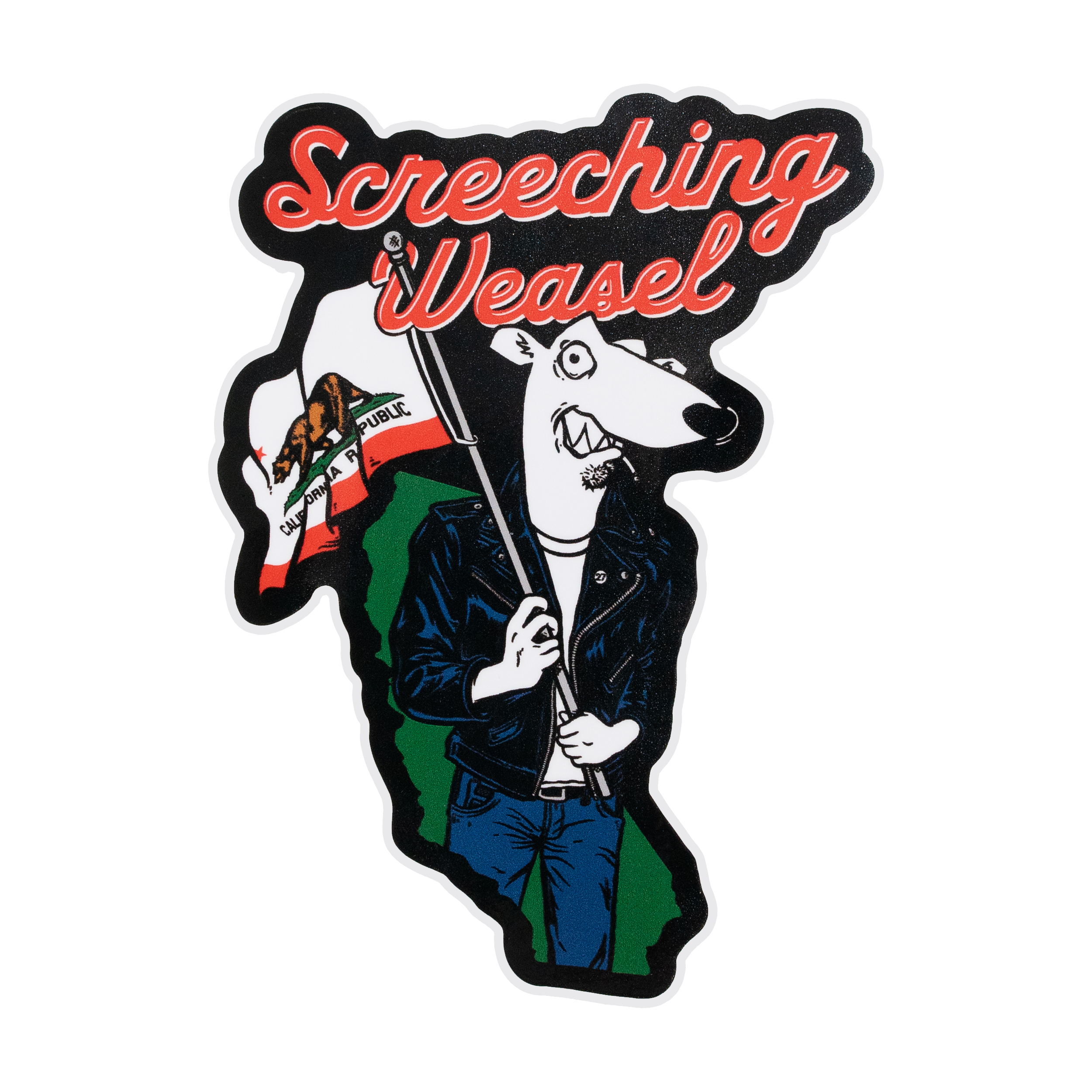 California Weasel Sticker | Screeching Weasel | Online Store