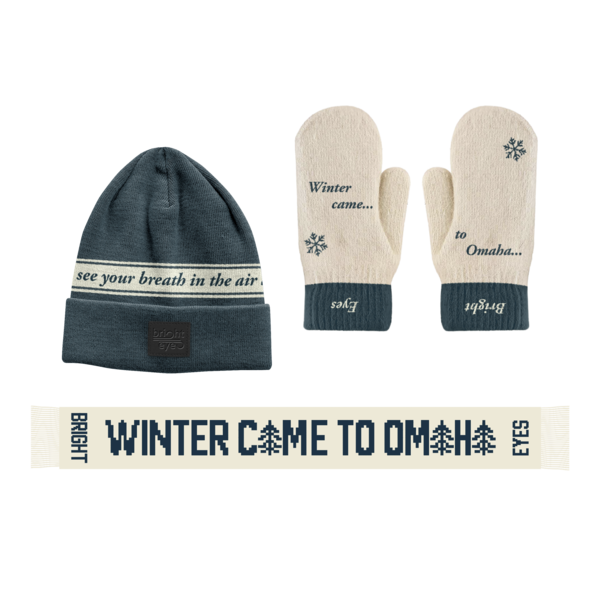 Winter Came to Omaha Beanie, Scarf + Mitten Set thumb