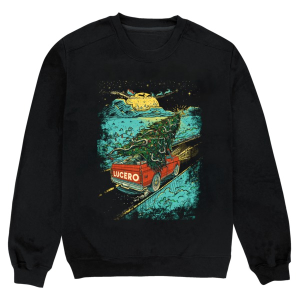 Christmas Tree in a Truck Crewneck  thumb