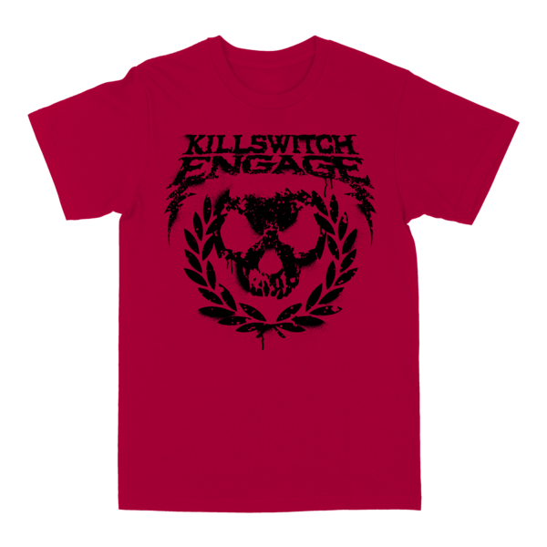 Skull Wreath T-shirt (Red) thumb