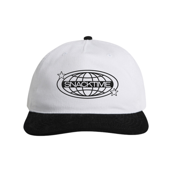 [PRE-ORDER] Globe Logo Hat - White/Black (Ships week of Sep. 11th, 2026) thumb