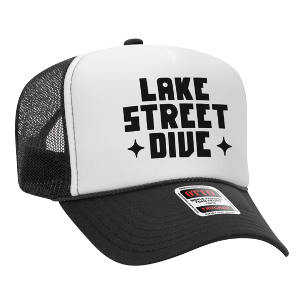 [PRE-ORDER] Logo Trucker Hat (White/Black) (Ships week of Mar. 6th, 2026) thumb