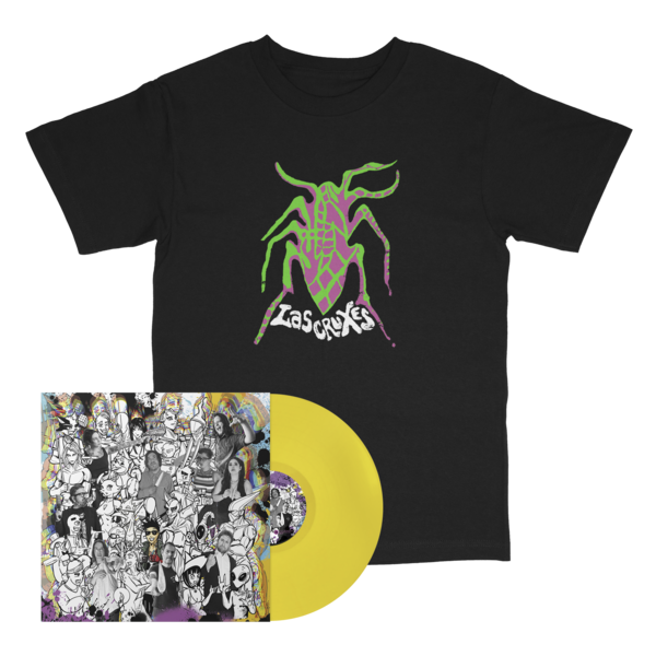 [PRE-ORDER] Las Cruxes - Self Titled LP (Rubber Ducky Yellow) + Roach T-shirt Bundle (Ships week of Apr. 24th, 2026) thumb