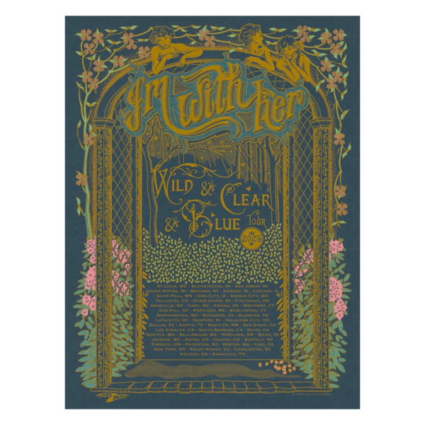 [PRE-ORDER] 2025 Wild & Clear & Blue Dark Tour Poster (Signed) (Ships week of Mar. 6th, 2026) thumb