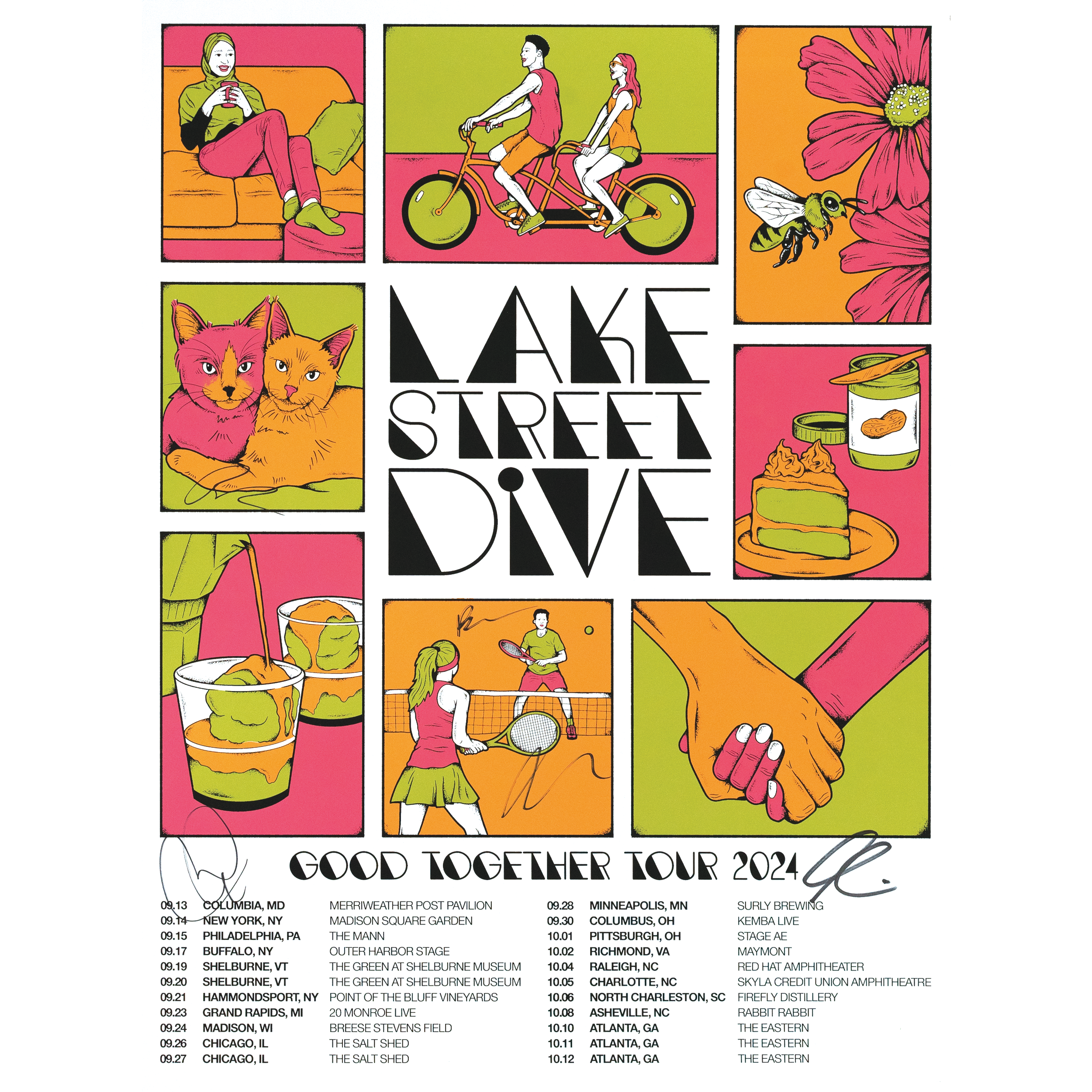 2024 Tour Poster (SIGNED) | Lake Street Dive | Online Store