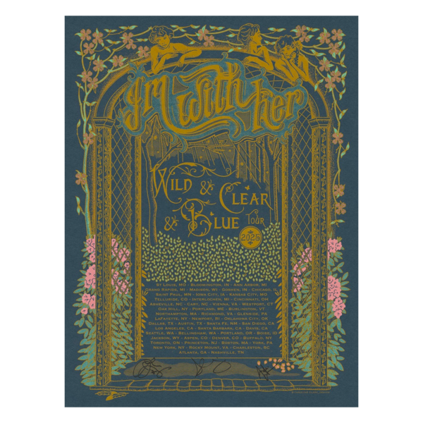 2025 Wild & Clear & Blue Dark Tour Poster (Signed) thumb