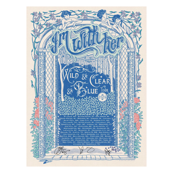 2025 Wild & Clear & Blue Light Tour Poster (Signed) thumb