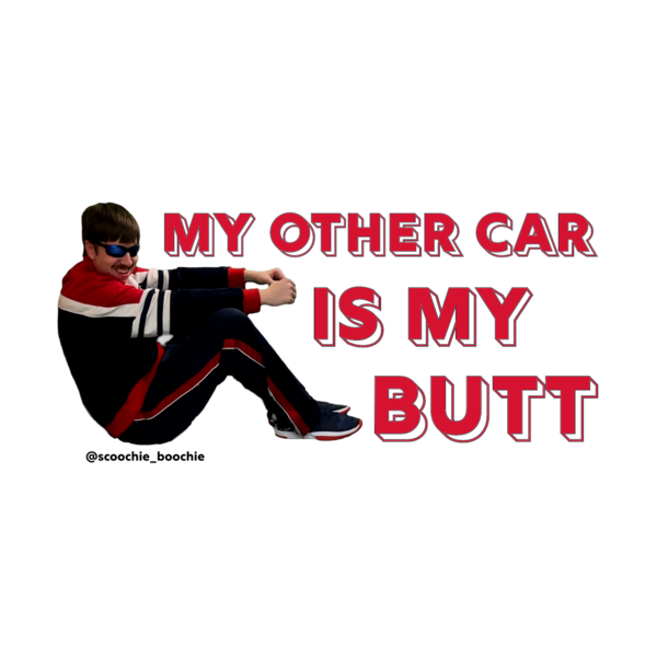 Car Butt Bumper Sticker thumb