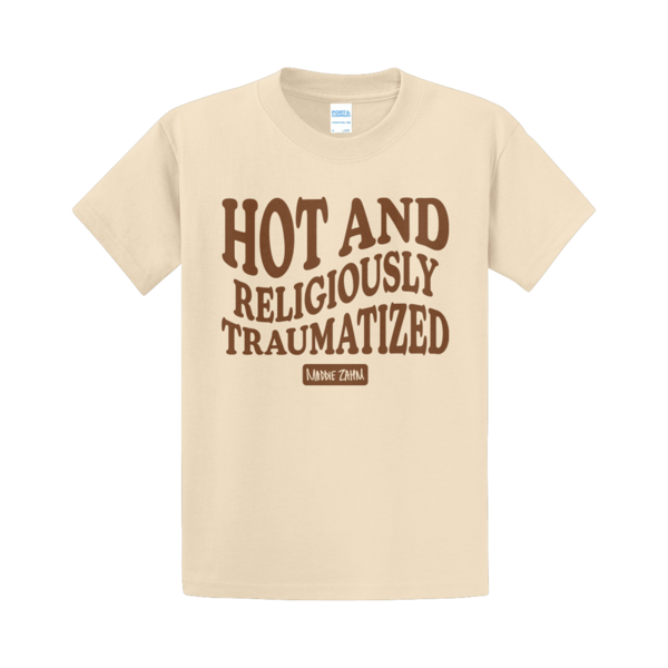 [PRE-ORDER] Hot and Religiously Traumatized T-Shirt (Ships week of Apr. 10th, 2026) thumb