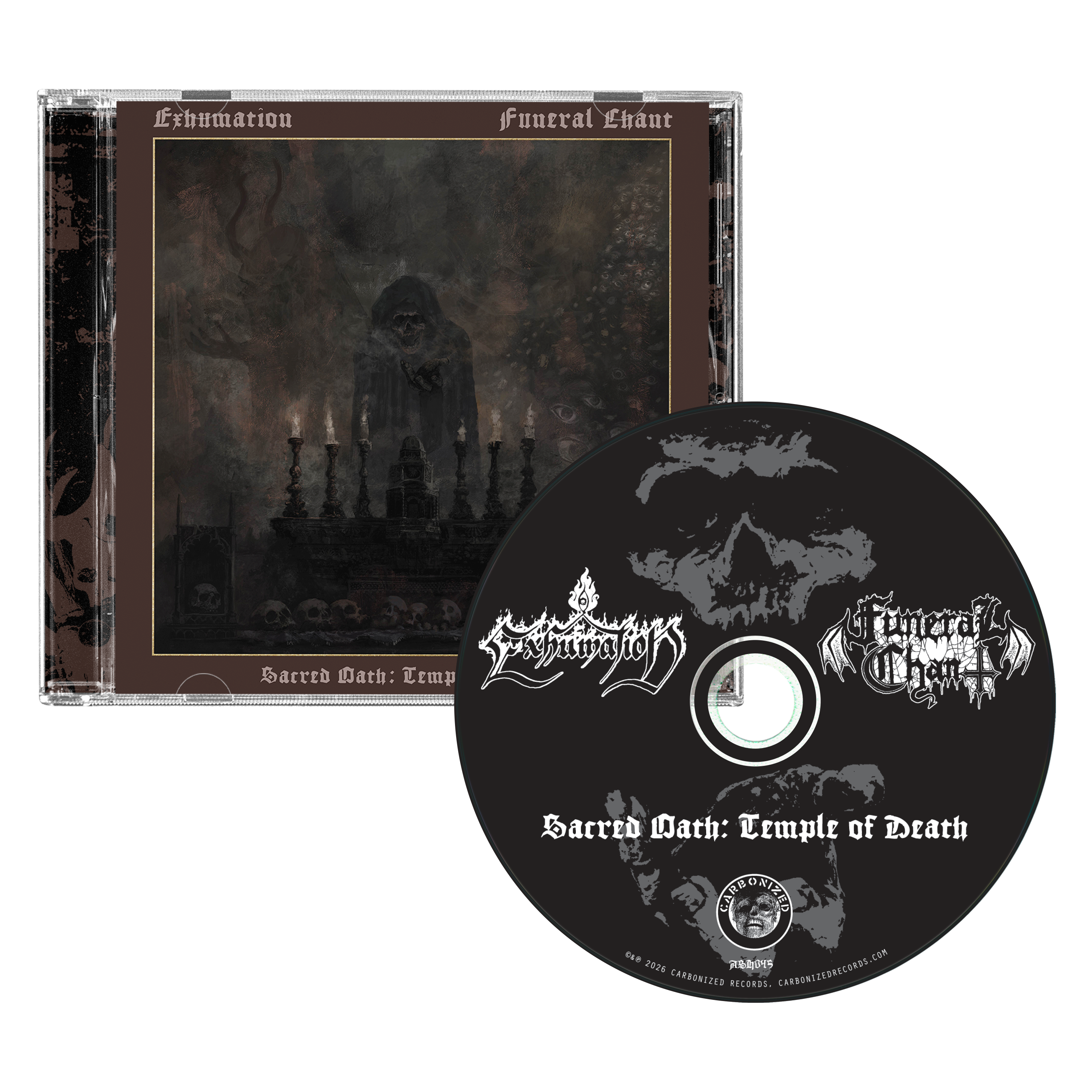 Exhumation / Funeral Chant: Sacred Oath - Temple of Death CD