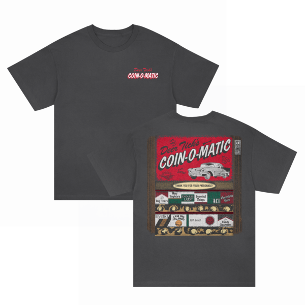[PRE-ORDER] Coin-o-matic Tee (Pepper Black) (Ships week of Apr. 3rd, 2026) thumb