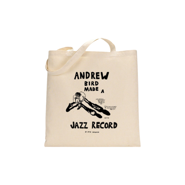 Andrew Bird Made a Jazz Record Tote Bag thumb