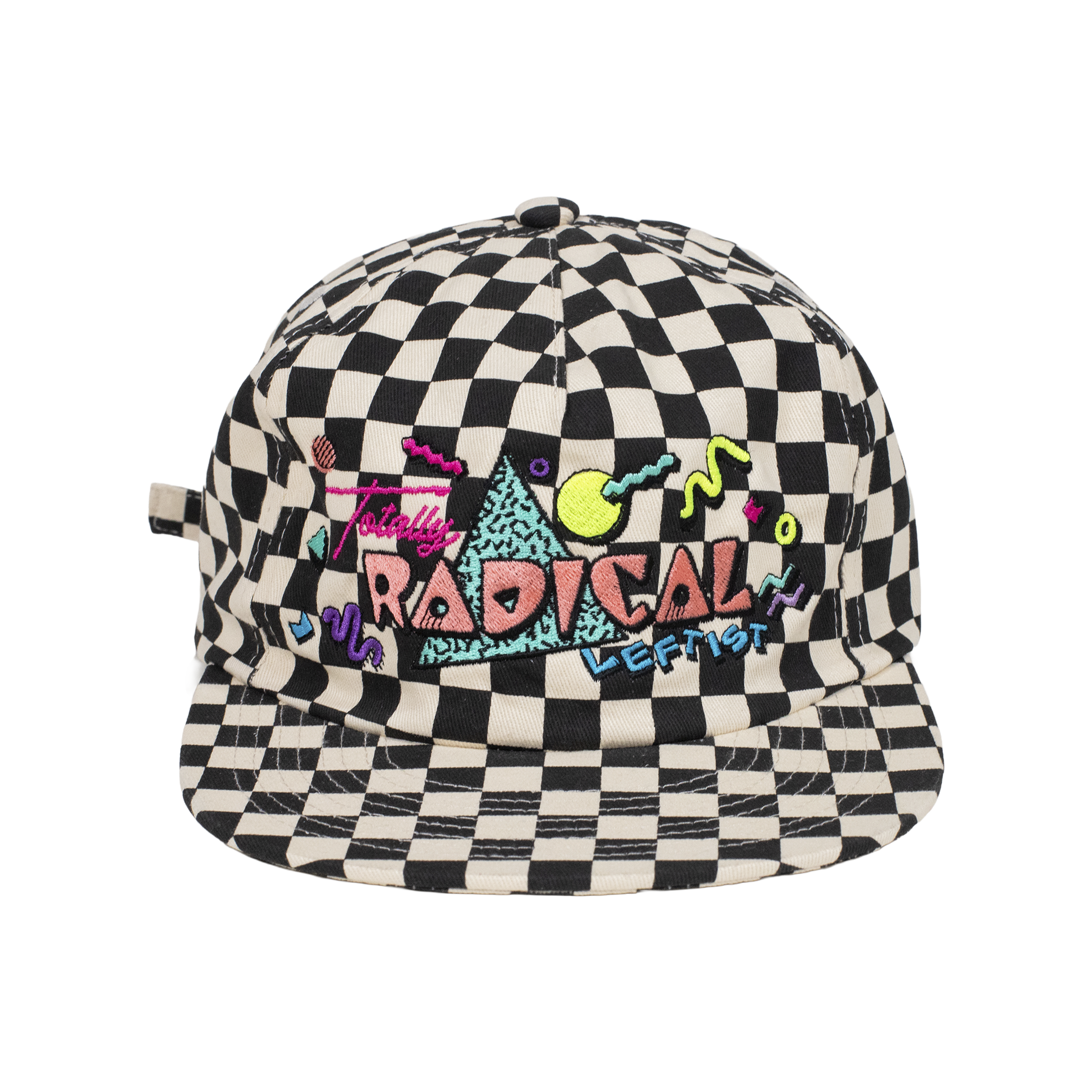 Mismatch Checkerboard Hat 4KINSHIP Thundercloud Checkered Hat - Black White main image 4