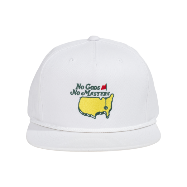 No Masters White Rope Golf Hat thumb