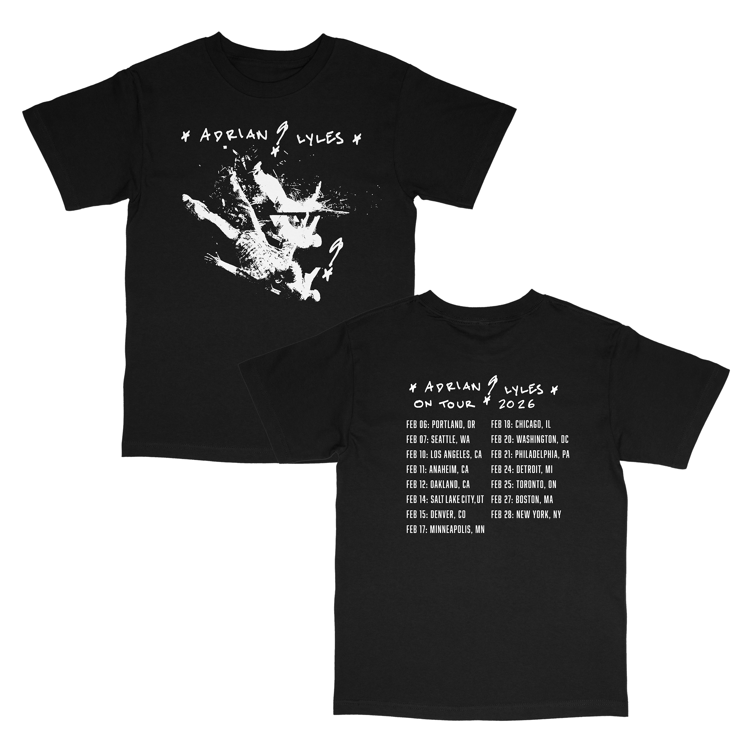 Tour Tee 2026 | Adrian Lyles | Online Store, Apparel, Merchandise