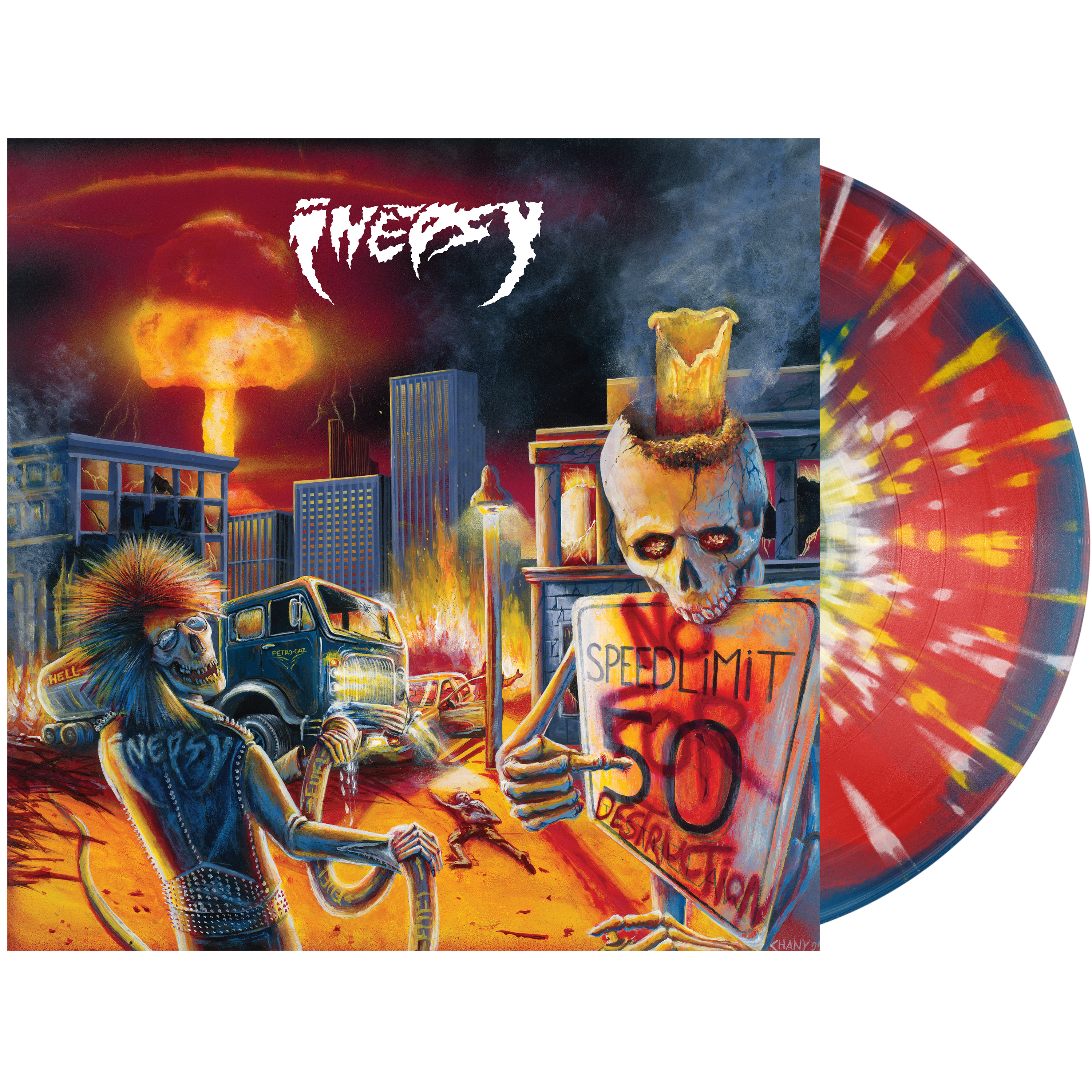 Inepsy: No Speed Limit for Destruction Vinyl LP | Tankcrimes