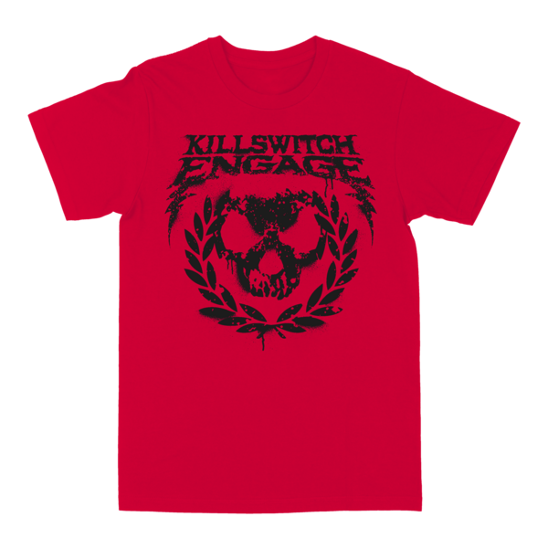 Skull Wreath T-shirt (Red) thumb