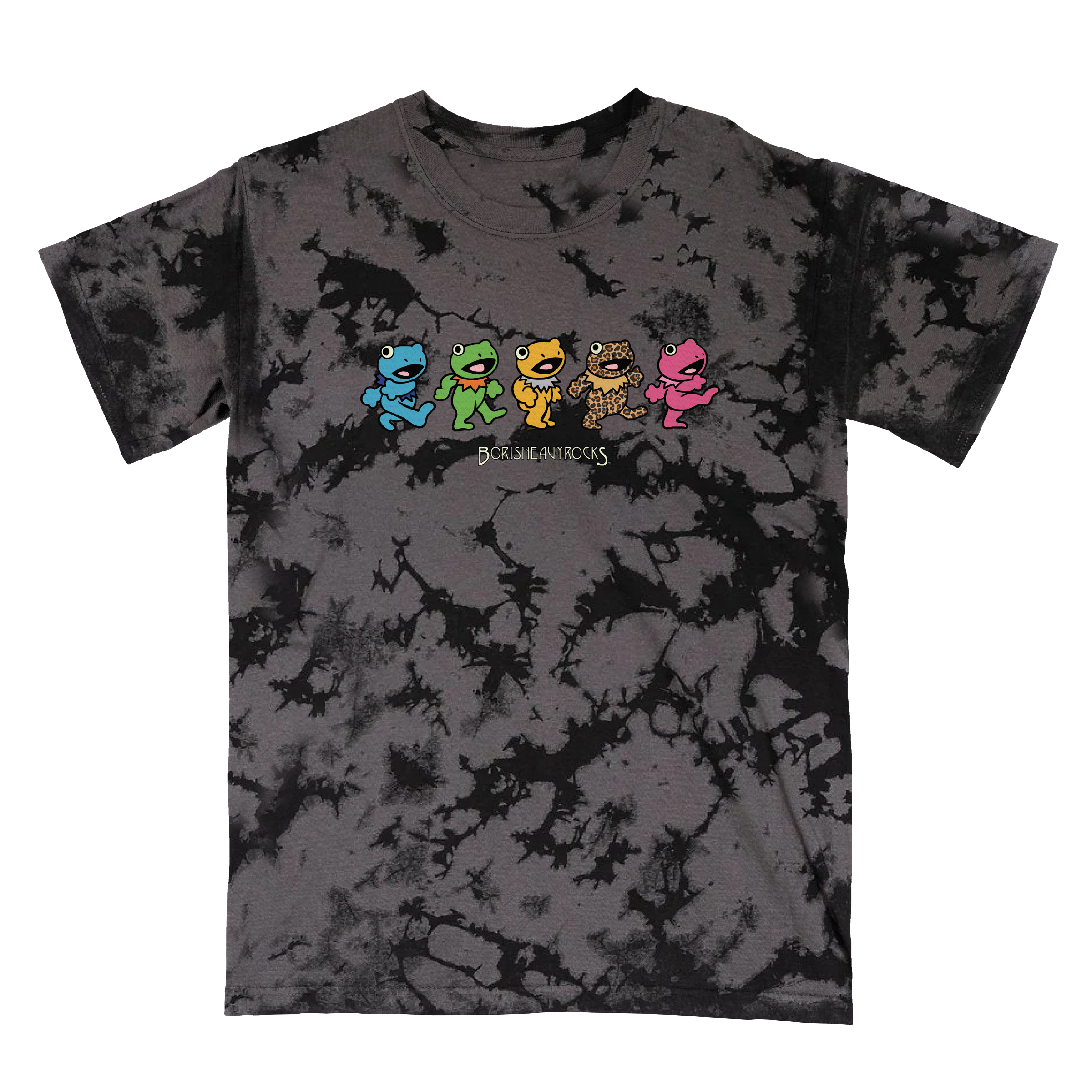 Dancing Froggies Tee (Iced Grey) | Boris | Online Store, Apparel