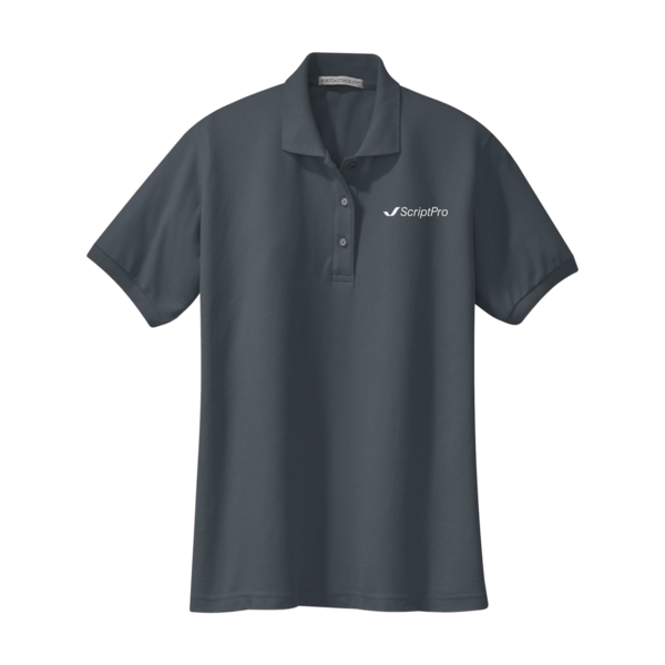ScriptPro Women's Silk Touch Polo - Grey (OD) thumb