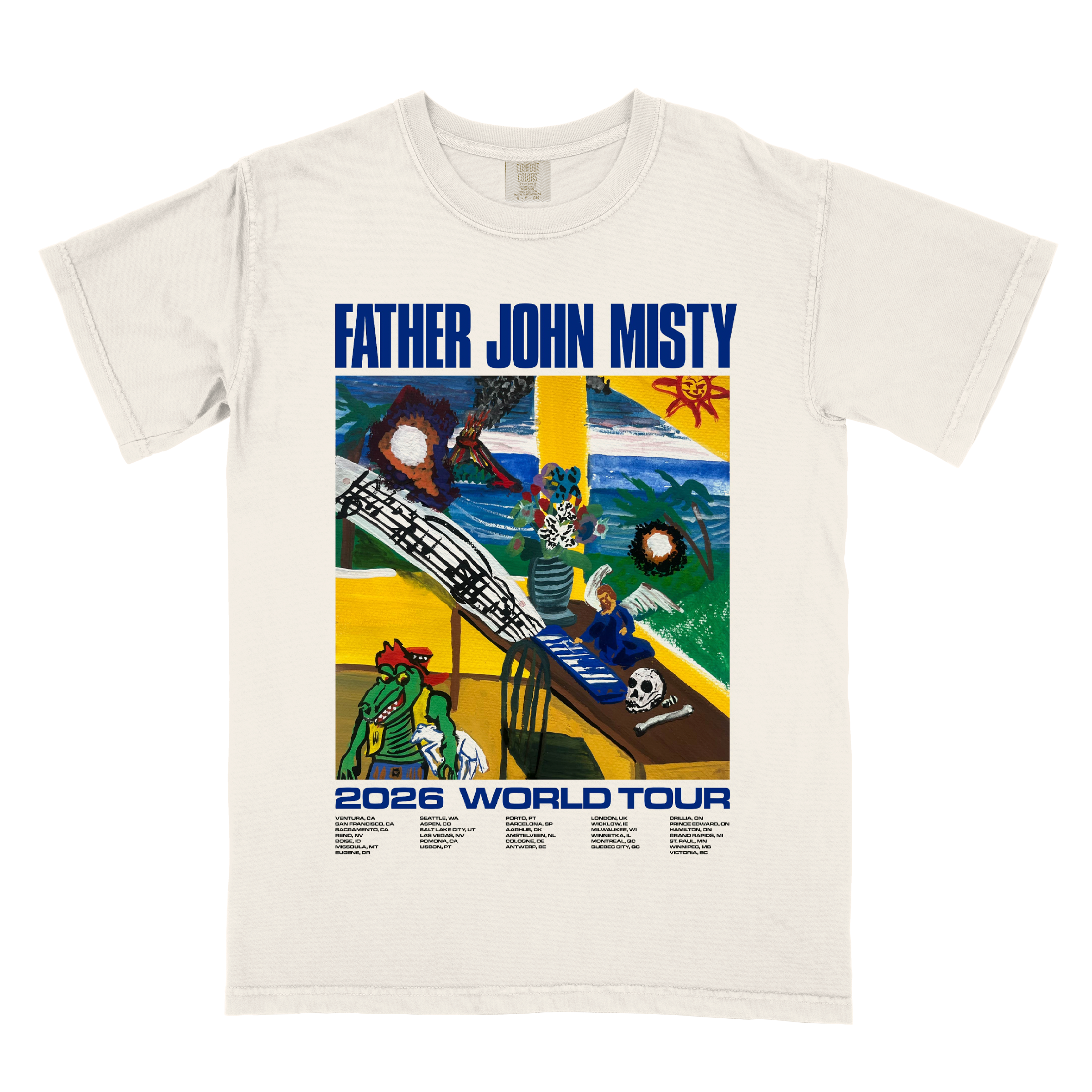 2026 World Tour Tee | Father John Misty | Online Store, Apparel 
