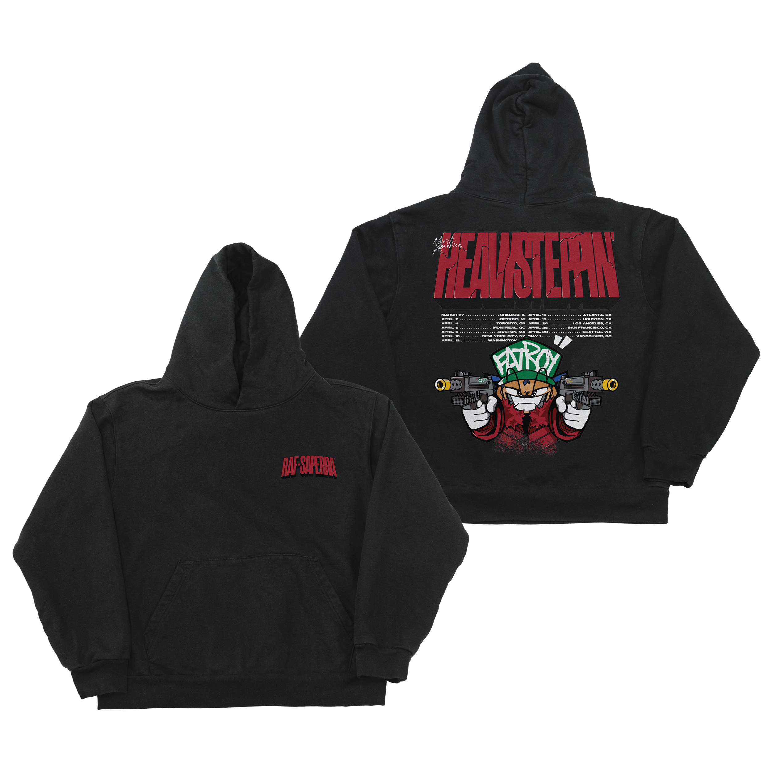 Heavy Steppin' 2026 Tour Hoodie | Raf-Saperra | Online Store