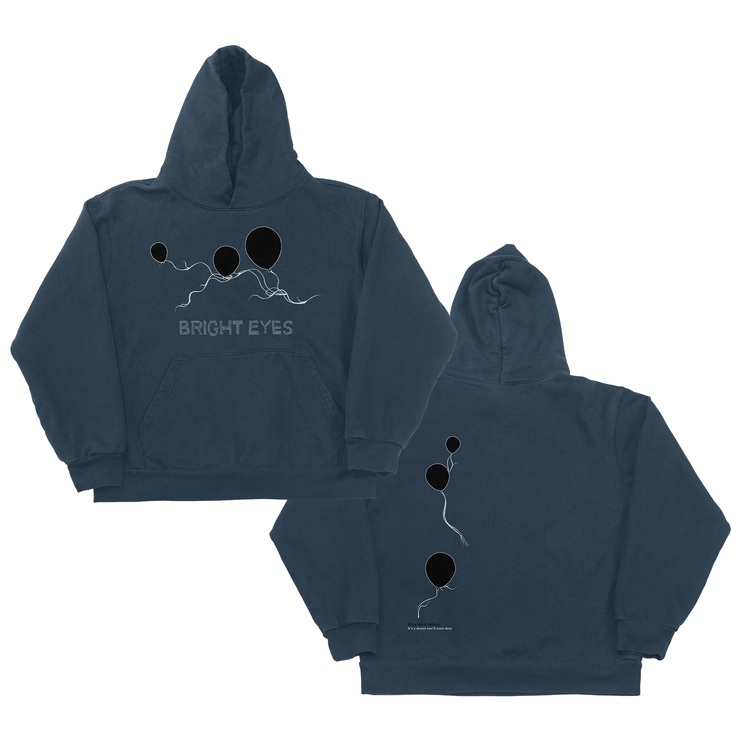 Black Balloon Hoodie | Bright Eyes | Online Store, Apparel