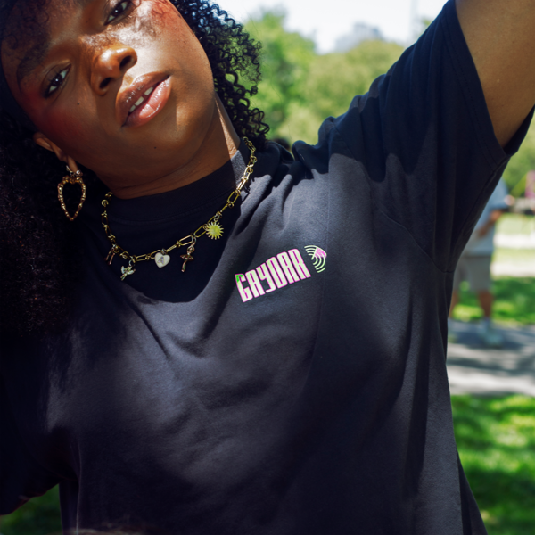 [PRE-ORDER] Gaydar Logo Tee - Black (Ships week of Jun. 5th, 2026) thumb
