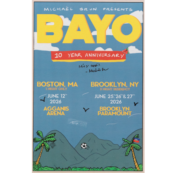 BAYO 10 Year Anniversary Poster (SIGNED - BLEMISHED) thumb