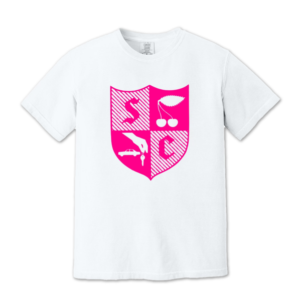 Snocaps: Pink Shield (White) T-shirt thumb